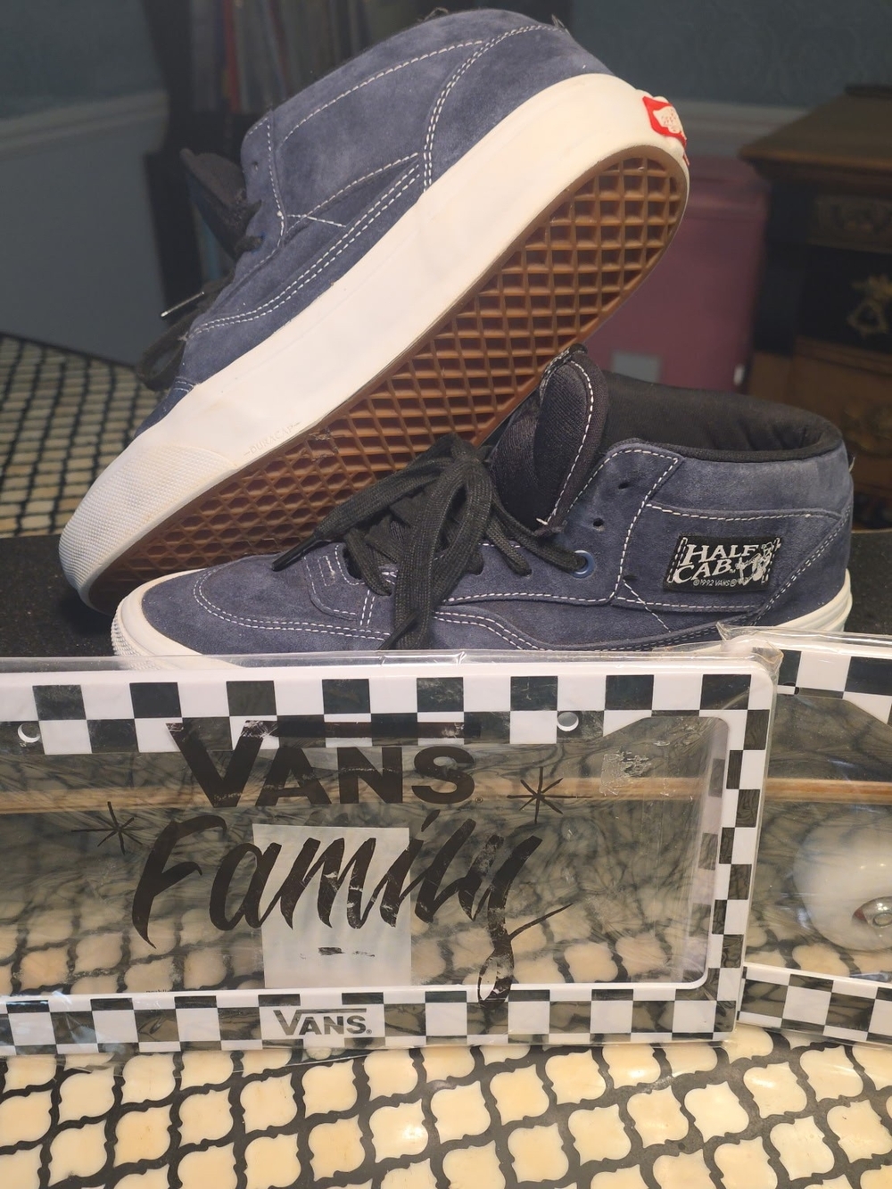 Size 10.5 - VANS Half Cab Skate Mid Blue